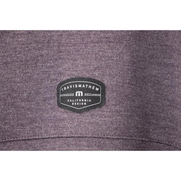 TRAVIS MATHEW Jacket Mens XL Heather Nightshade Regular Fit You Told My Wifi - Picture 4 of 12